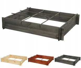 Drewniana grządka podwyższona donica ogrodowa na warzywa warzywnik 120x100 / Wamar-Sosenka - Szklarnie ogrodowe - miniaturka - grafika 1