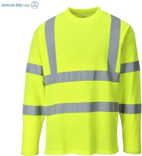 PORTWEST S278 T-SHIRT OSTRZEGAWCZY Z DŁUGIMI RĘKAWAMI; ŻÓŁTY - Odzież robocza - miniaturka - grafika 1