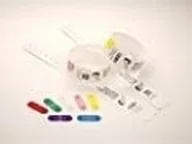 Etykiety do drukarek - Zebra Clips for use with QuickClip Wristbands Czerwony - miniaturka - grafika 1