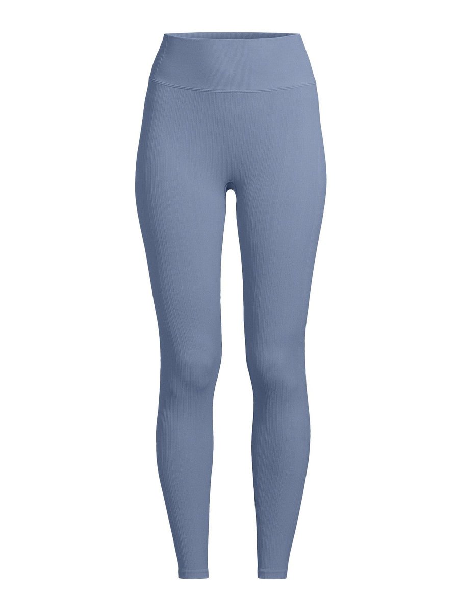 Legginsy CASALL Multi Rib Seamless High Waist Tights niebieski