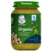 Dania dla dzieci - Gerber Nestlé Organic zielone warzywa z indykiem po 6 miesiącu 190 g 1139547 - miniaturka - grafika 1
