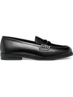 Mokasyny damskie - Geox Skórzane mokasyny w kolorze czarnym - miniaturka - grafika 1