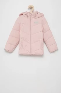 Kurtki i płaszcze dla dziewczynek - Puma Kurtka dziecięca 589576 kolor różowy - grafika 1