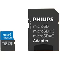 Karty pamięci - Karta pamięci PHILIPS Class SDXC 128GB + Adapter - miniaturka - grafika 1