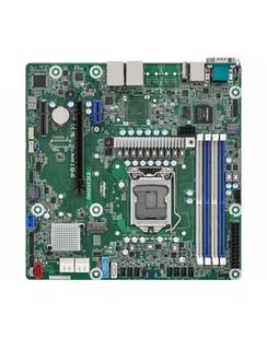 Płyta główna ASRock E3C252D4U 1x LGA1200 Intel Xeon E-23XX C252 4xDIMM, SATA, 1xM2, 2x1GbE, IPMI - Płyty główne serwerowe - miniaturka - grafika 1
