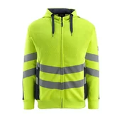 Odzież robocza - BLUZA Z KAPTUREM Z ZAMKIEM BŁYSKAWICZNYM MASCOT SAFE SUPREME CORBY 50138-932; ŻÓŁTY HI-VIS/CIEMNY GRANAT - miniaturka - grafika 1