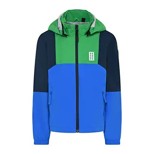 Kurtki i płaszcze dla chłopców - LEGO Unisex Regenjacke 8.000 Wassersäule w pełni klejona Atmungsaktiv Winddicht LWJochy 200 kurtka przeciwdeszczowa, 867 zielona, 110 - grafika 1