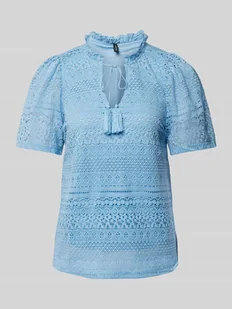 T-shirt z ażurowym wzorem model ‘HONEY’ - Koszulki i topy damskie - miniaturka - grafika 1