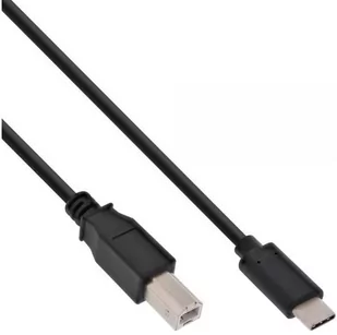 InLine Kabel USB USB C USB B M/M Czarny 5m 35765 - Kable USB - miniaturka - grafika 1