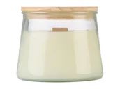 Świece - LIVARNO home Świeca zapachowa z drewnianym knotem (Vanilla Cream) - miniaturka - grafika 1