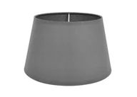 Oprawy, klosze i abażury - Grafitowy abażur na lampkę z żarówką E27 - miniaturka - grafika 1