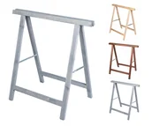 Stoły warsztatowe - Koziołek Drewniany Do Cięcia Drewna Podblatowy Kobyłka Stojak Szary Drewno Sosnowe / Wamar-Sosenka - miniaturka - grafika 1