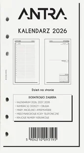 Wkład kalendarzowy 2026 B6 Dns - kalendarz - Kalendarze Wkład kalendarzowy 2026 B6 Dns - kalendarz - Kalendarze - miniaturka - grafika 1