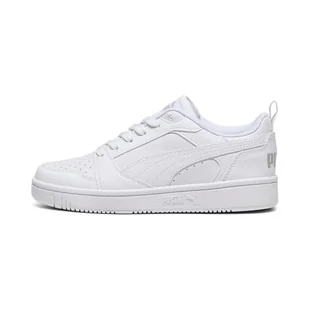 Młodzieżowe sneakersy Rebound V6 Lo PUMA White Cool Light Gray - Buty trekkingowe dziecięce - miniaturka - grafika 1