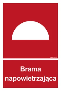 BC061 BRAMA NAPOWIETRZAJĄCA, PS - PŁYTA PCV 1MM FOTOLUMINESCENCYJNA; (100X148MM) - Systemy ekspozycyjne i znaki informacyjne - miniaturka - grafika 1