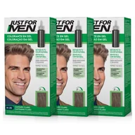 Farby do włosów i szampony koloryzujące - Just For Men Barwnik żelowy, farba do włosów dla mężczyzn, pokrycie tylko siwe włosy, przywraca oryginalny kolor dla naturalnego wyglądu, jasnobrązowy, H25 (3 szt.) - miniaturka - grafika 1