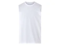 Koszulki sportowe męskie - esmara® Tank top męski z biobawełny (Biały, M (48/50)) - miniaturka - grafika 1