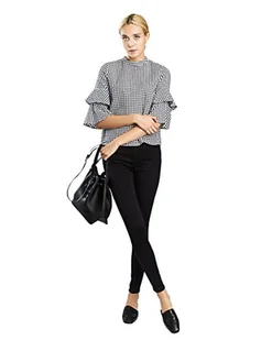 Vero Moda Jeansy damskie slim, Czarny, 56-S-L - Spodnie damskie - miniaturka - grafika 1