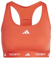 Biustonosze - adidas Damski biustonosz Powerreact Training Medum Support Techfit, XS C-D jasnoczerwony - miniaturka - grafika 1