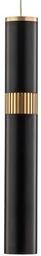 Lucande - Bjarko LED Lampa Wisząca Black/Brass Lucande - Lampy sufitowe - miniaturka - grafika 1