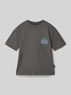 T-shirt z nadrukiem z logo - Koszulki dla chłopców - miniaturka - grafika 1