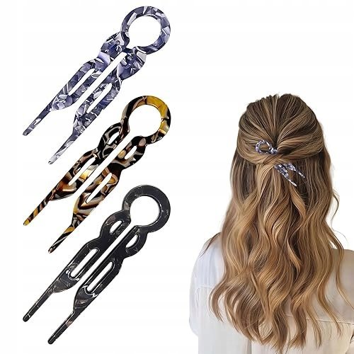 FRANCUSKIE SZPILKI DO WŁOSÓW 3 SZT. CZARNE 6152783 do domu prezent