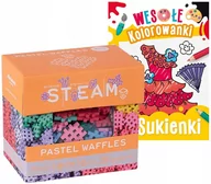 Klocki - Marioinex Klocki Konstrukcyjne Wafle Mini Waffle Pastel 300 el. - miniaturka - grafika 1