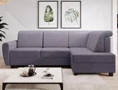 Narożniki - Szary rozkładany narożnik Milo prawy z automatem do rozkładania. - miniaturka - grafika 1