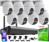 Rejestratory do monitoringu - Zestaw Monitoringu Wifi Ezviz 8X C8C 3K 5Mp Detekcja Rejestrator 8 Kanałów - miniaturka - grafika 1