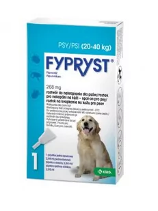 KRKA Fypryst Spot On 268 mg / 2,68 ml dla Psów 20 - 40 kg 1 Pipeta - Artykuły przeciw pasożytom - miniaturka - grafika 1