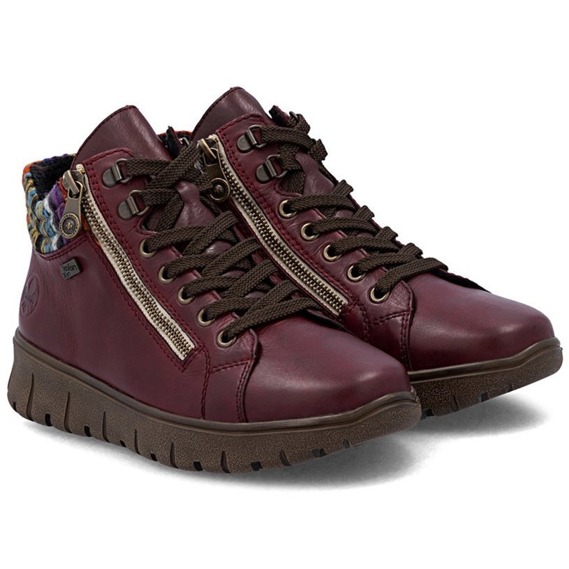 Trzewiki damskie wodoodporne Rieker N1305-35 RED R.39