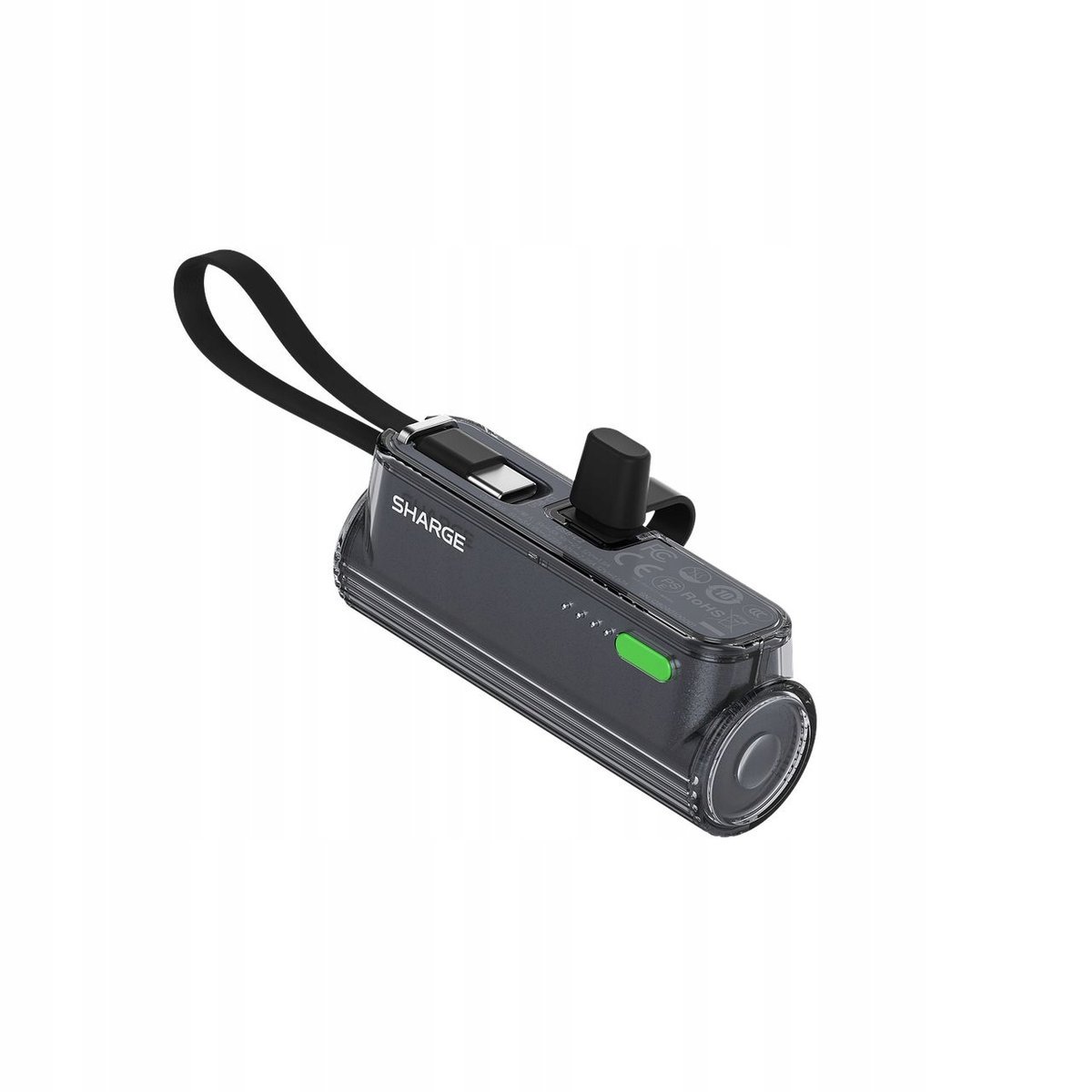 Powerbank Sharge 5000 mAh Czarny Magnetyczny MagSafe USB-C Qi, Szybki