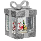 Ozdoby bożonarodzeniowe - Figurka świązteczna prezent LED 11 x 11 x 20 cm timer 6 h - miniaturka - grafika 1