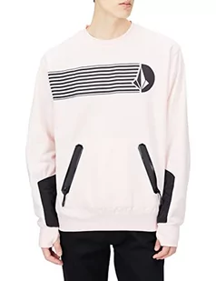 Volcom Męska bluza Let It Storm Crew, różowa na imprezę, L, Party Pink, L - Bluzy męskie - miniaturka - grafika 1