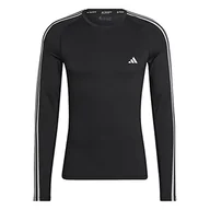 Koszulki męskie - adidas Męska koszulka z długim rękawem Tf 3s Ls, czarna, XXXL, czarny, 3XL - miniaturka - grafika 1