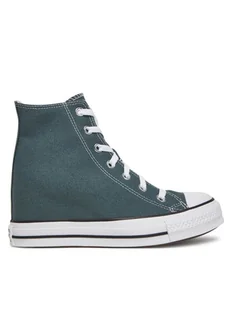 Converse Trampki Chuck Taylor All Star Wedge A13841C Zielony - Trampki damskie - miniaturka - grafika 1