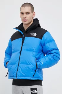 Kurtki męskie - The North Face kurtka puchowa męska kolor niebieski zimowa - grafika 1