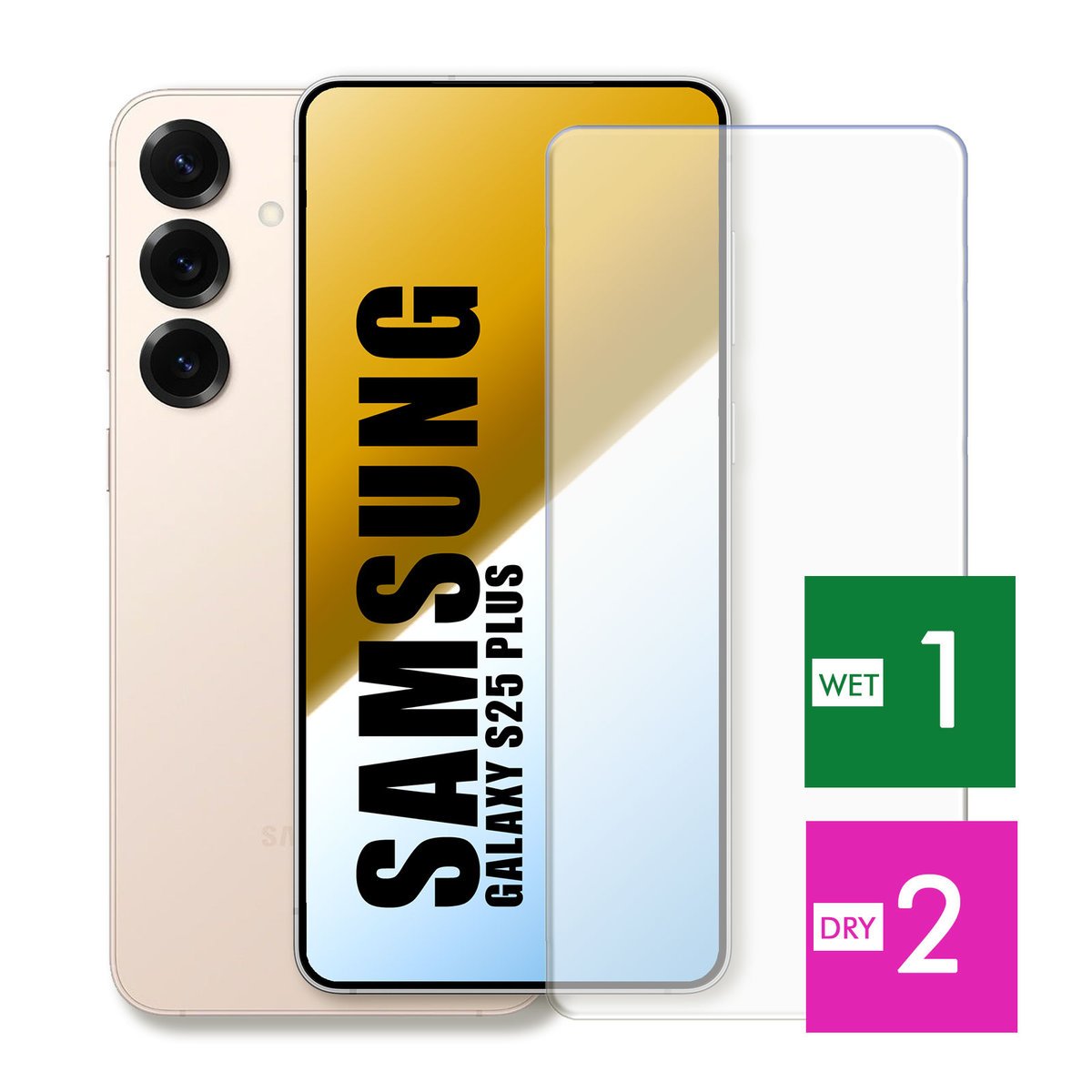 WZMOCNIONE SZKŁO DO SAMSUNG GALAXY S25 PLUS SZYBKA HARTOWANE 9H JAKOŚĆ