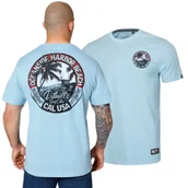 Odzież taktyczna i umundurowanie - Koszulka PITBULL Middle Weight 170 Basic Oceanside '25 - Jasnoniebieska  XXL - miniaturka - grafika 1