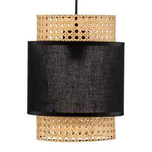 TK Lighting Lampa wisząca nowoczesna BOHO Small Black 1pł. ratan 6540 - Lampy sufitowe - miniaturka - grafika 4