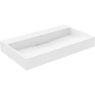 Mexen Ava umywalka nablatowa z konglomeratu B/O 80 x 46 cm, biała - 23018000 - Umywalki - miniaturka - grafika 1