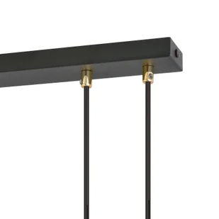 Emibig Glam lampa wisząca 3-punktowa czarna/stripe 1113/3 - Lampy sufitowe - miniaturka - grafika 5