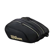 Torby sportowe - Torba na rakiety Wilson Defy V1 Padel Bag Black/Gold - miniaturka - grafika 1