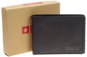 Portfele - Portfel męski skórzany BIG STAR KK675004 płaski - miniaturka - grafika 1