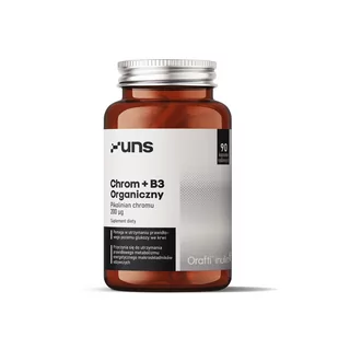 UNS Chrom+B3 Organiczny Pikolinian Chromu 90vegcaps - Witaminy i minerały dla sportowców - miniaturka - grafika 1
