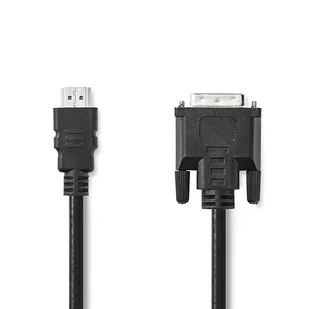 Nedis CCGL34800BK30 adapter kablowy 3 m HDMI Typu A (Standard) DVI-D Czarny - Adaptery i przejściówki - miniaturka - grafika 1