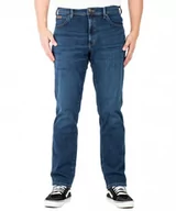 Spodnie męskie - Wrangler Texas Slim Męskie Spodnie Jeansowe Shy Boy W12Socr27-W33 L30 - miniaturka - grafika 1
