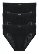 Majtki męskie - Slipy Henderson 1446 Czarne (zestaw 3 sztuk) (Rozmiar XXL) - miniaturka - grafika 1