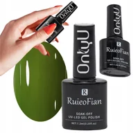 Lakiery do paznokci - Oliwkowo Zielony Hybrydowy Lakier Do Paznokci Z Polyskiem Lakier Uv /L064 - miniaturka - grafika 1