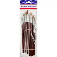 Przybory szkolne - Hasta Pędzle Szkol Nr0-16 Artist Brushes Pbh Op9szt - miniaturka - grafika 1